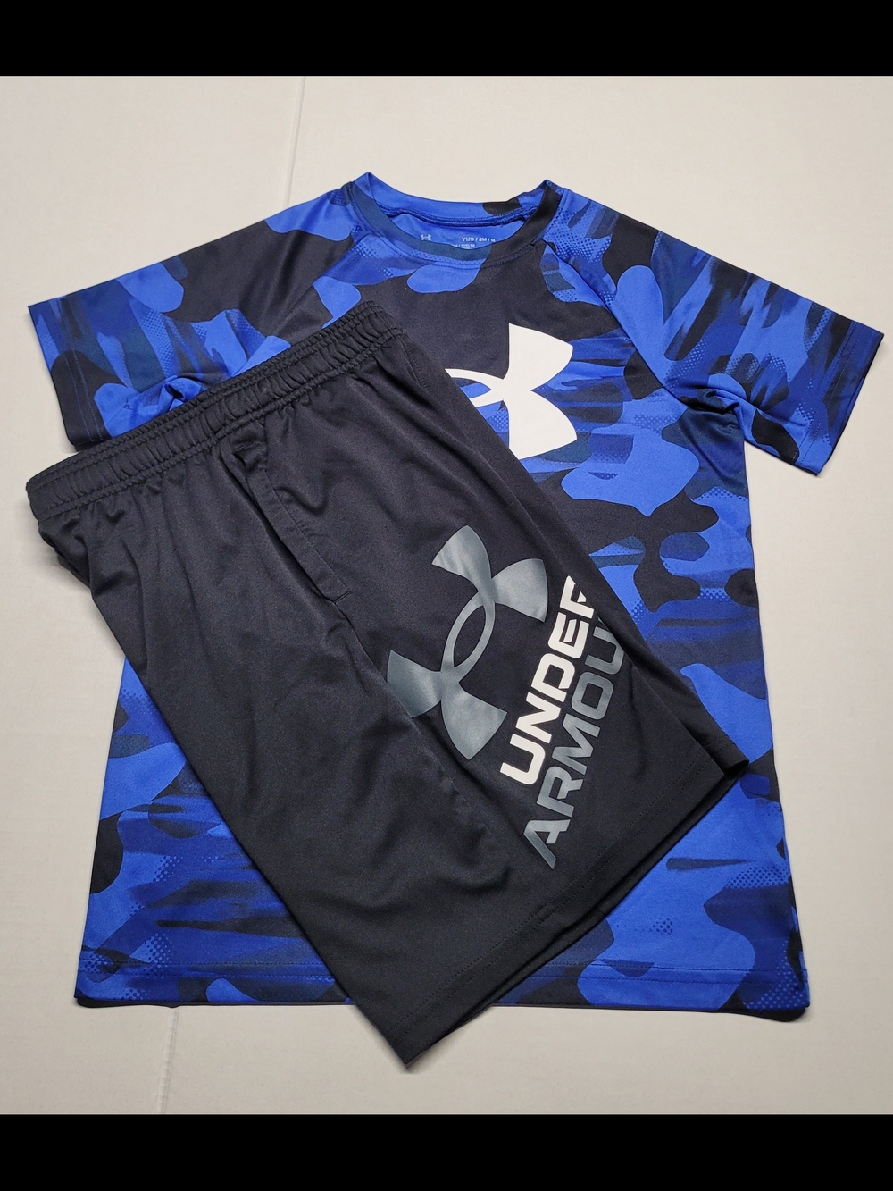 Under Armour Blue Camo Athletic Set - Boys